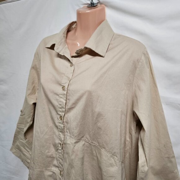 Acqua & Limone Lagenlook Layered Asymmetric Top Tunic Blouse Shirt One Size - Picture 2 of 11